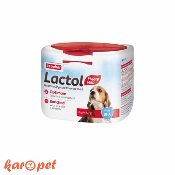 شیر خشک توله سگ بیفار مدل Lactol وزن ۲۵۰ گرم